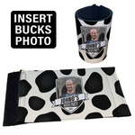 Cow Bucks Badge - Velcro Stubby Holder